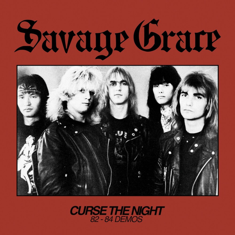 the album cover for Savage Grace - Curse The Night (82-84 Demos)