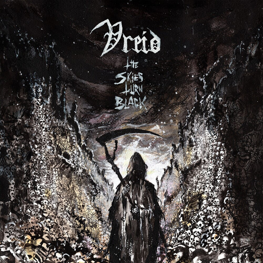 the album cover for Vreid - Skies Turn Black [Colored Vinyl] (Spla)