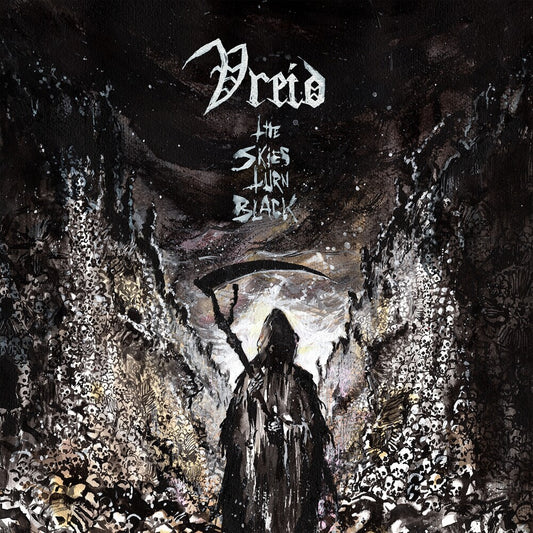 the album cover for Vreid - Skies Turn Black [Colored Vinyl] (Spla)