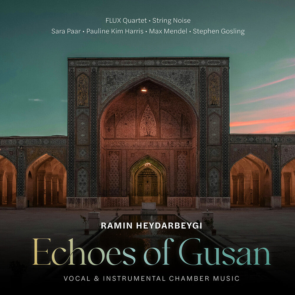 the album cover for Pauline Harris  Kim - Ramin Heydarbeygi: Echoes Of Gusan