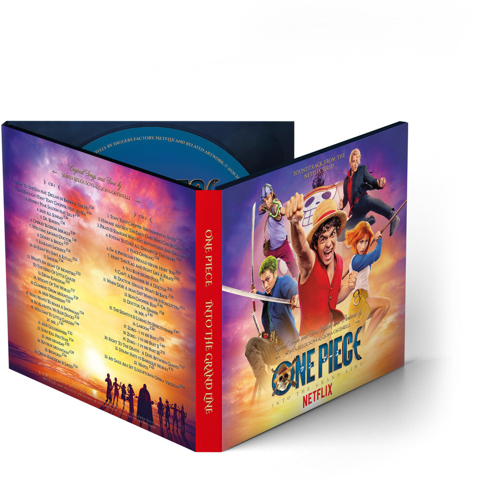 the album cover for Sonya Belousova  / Ostinelli,Giona (Dig) (Spkg) - One Piece: Into Grand - O.S.T. [Digipak] (Spkg)