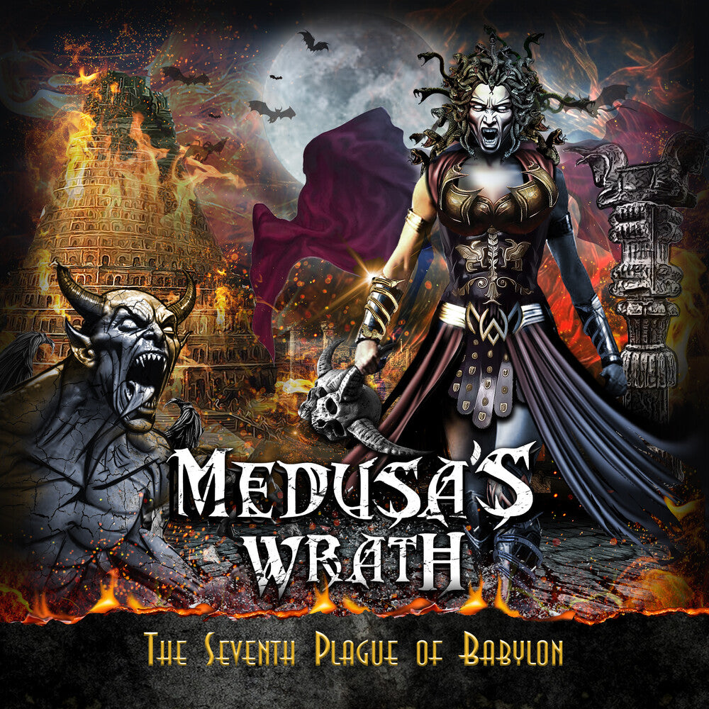 the album cover for Medusa's Wrath - Seventh Plague Of Babylon