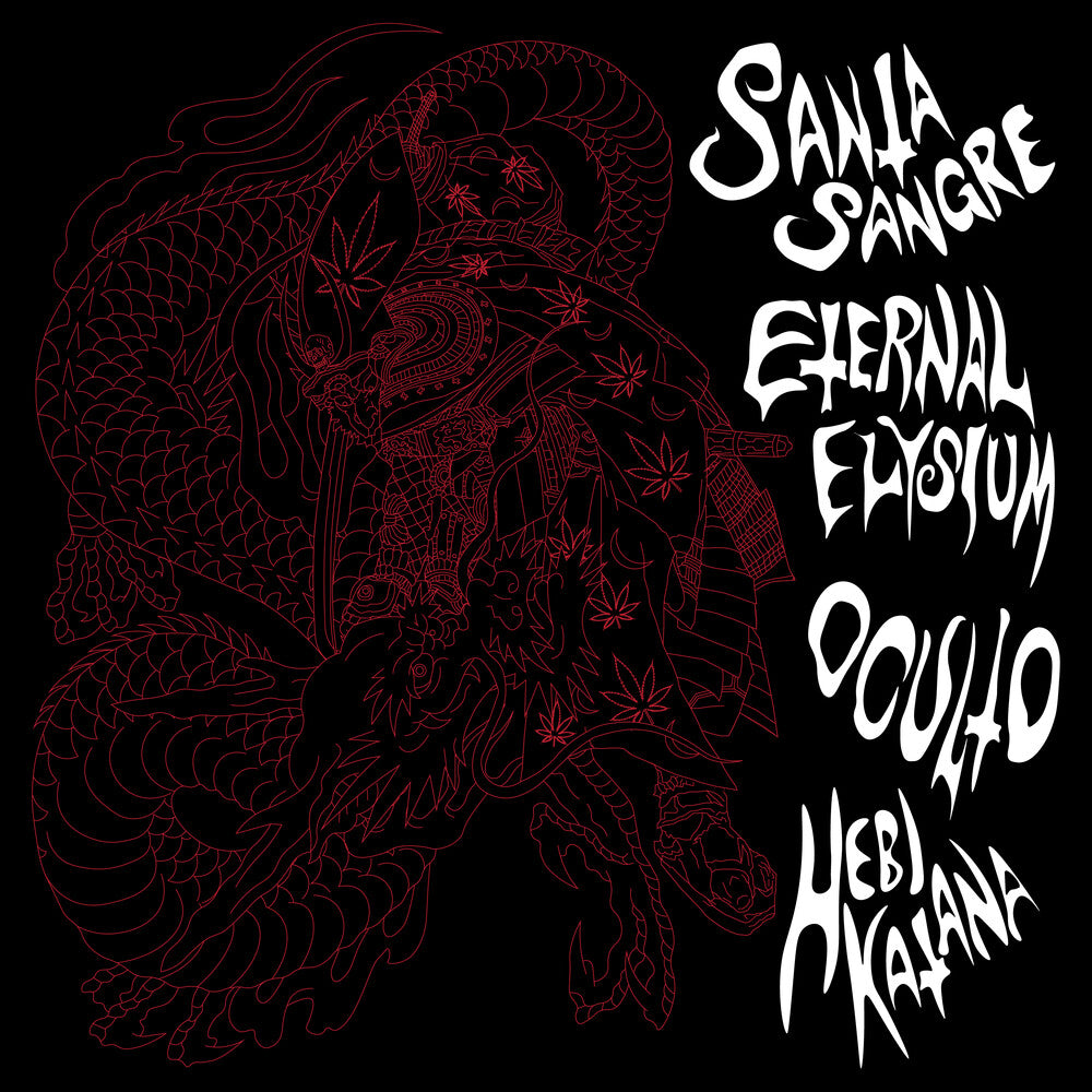the album cover for Santa Sangre & Eternal Elysium & Oculto - Santa Sangre & Eternal Elysium & Oculto [Colored Vinyl]
