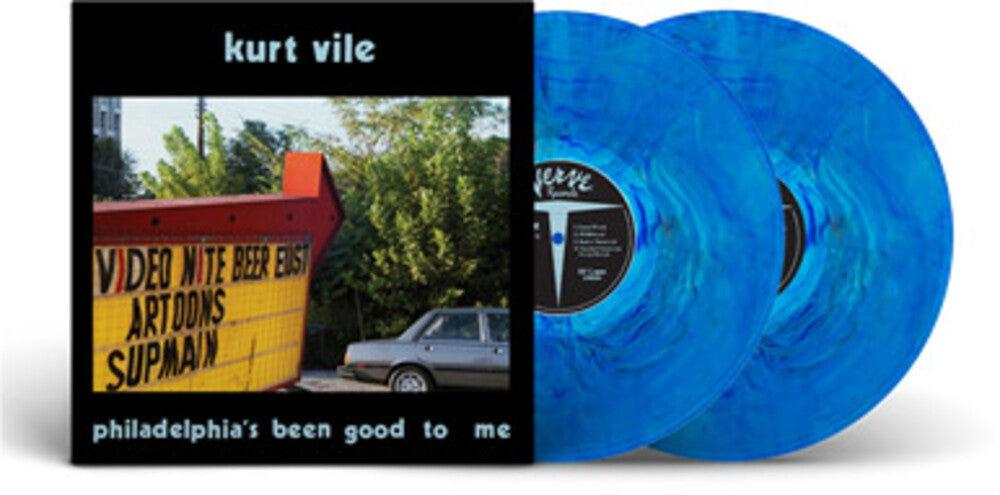 the album cover for Kurt Vile - Philadelphia's been good to me [Schuylkill River Blue]