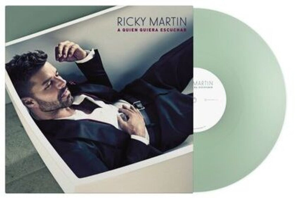 the album cover for Ricky Martin - A Quien Quiera Escuchar [Coke Green]
