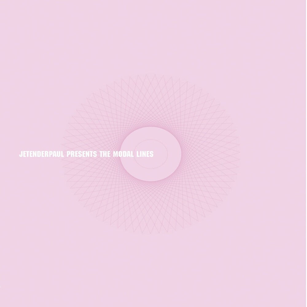 the album cover for Jetenderpaul - Presents The Modal Lines - Pink Splatter [Colored Vinyl]