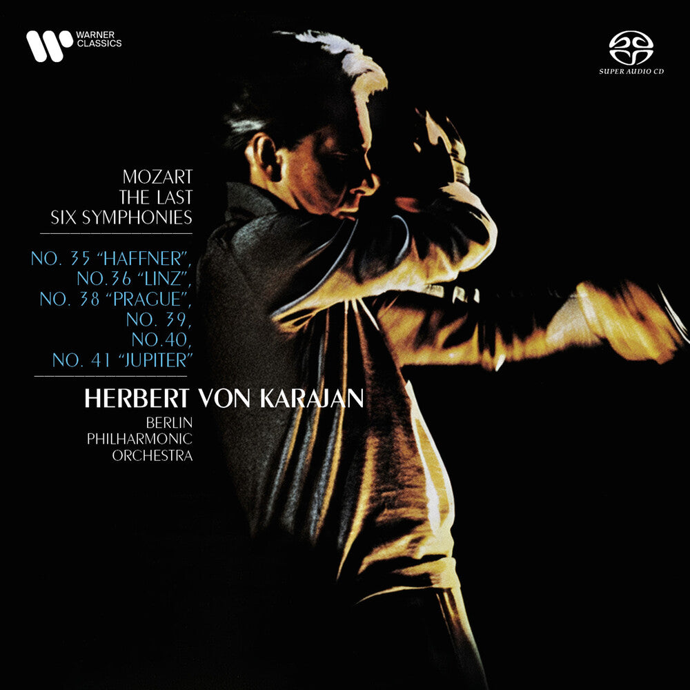 the album cover for Herbert Karajan  Von - Mozart Syms 35-36 38-41 (Remastered - Hybrid Sacd)
