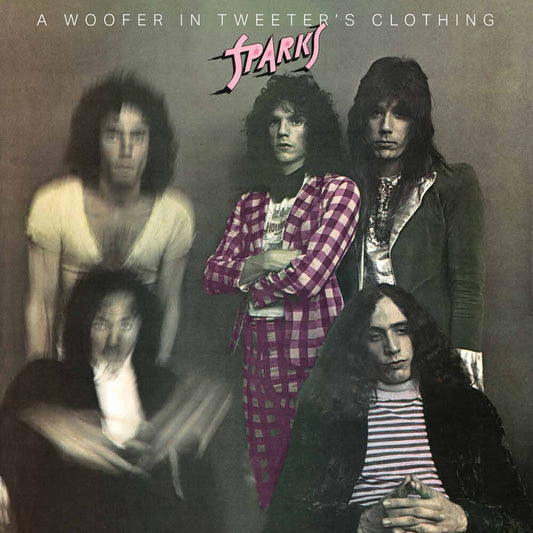 the album cover for Sparks - Woofer In Tweeter's Clothing [Clear Vinyl] [Limited Edition] (Viol)