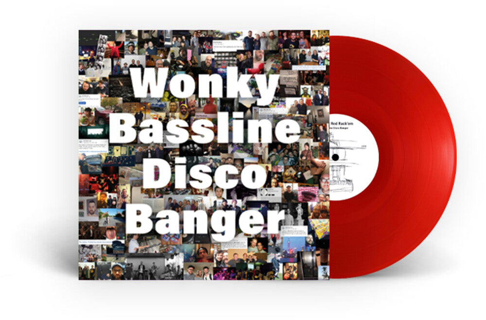 the album cover for Red Rack'em - Wonky Bassline Disco Banger [Colored Vinyl] (Red)