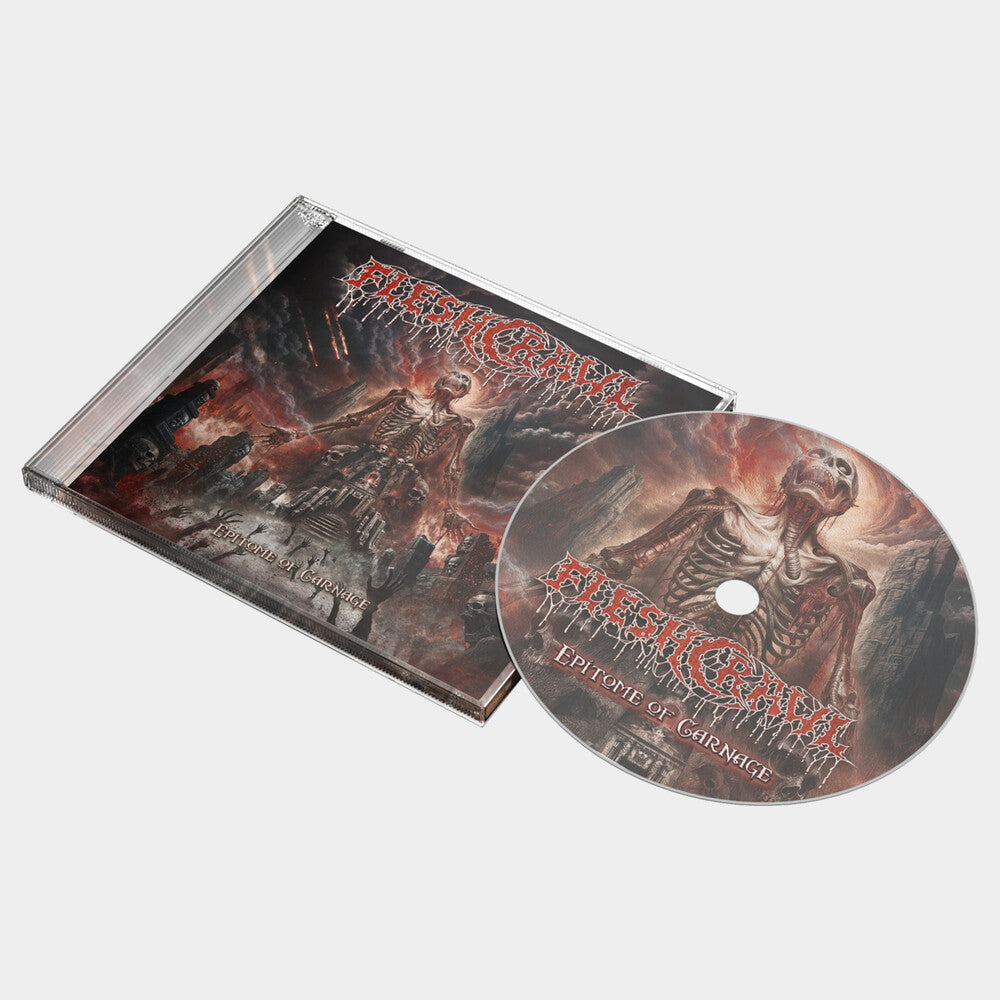 the album cover for Fleshcrawl - Epitome Of Carnage [Colored Vinyl] (Mrb)