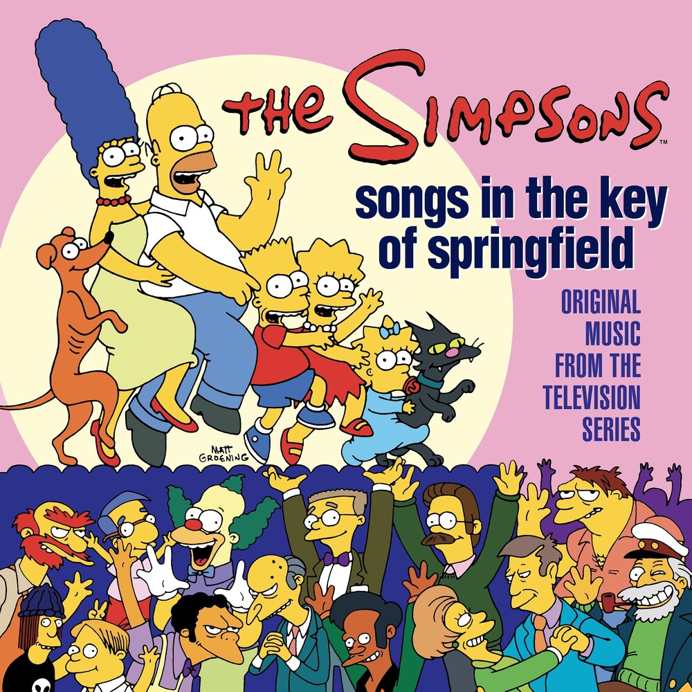 the album cover for The Simpsons - Songs in the Key of Springfield (Original Music from the Television Series) [Deluxe]