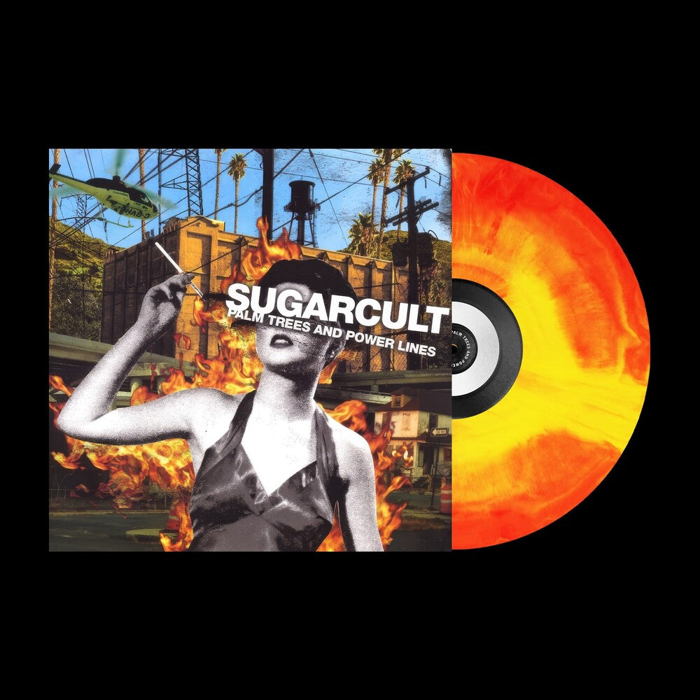 the album cover for Sugarcult - Palm Trees And Powerlines (Aecx) [Colored Vinyl] (Red)