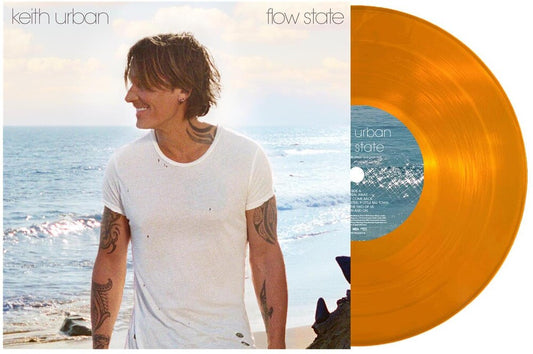 the album cover for Keith Urban - flow state [Translucent Orange]
