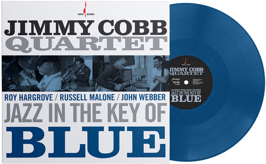 the album cover for Jimmy Cobb - Jazz In The Key Of Blue (Blue) [Colored Vinyl] [Limited Edition] [180 Gram]