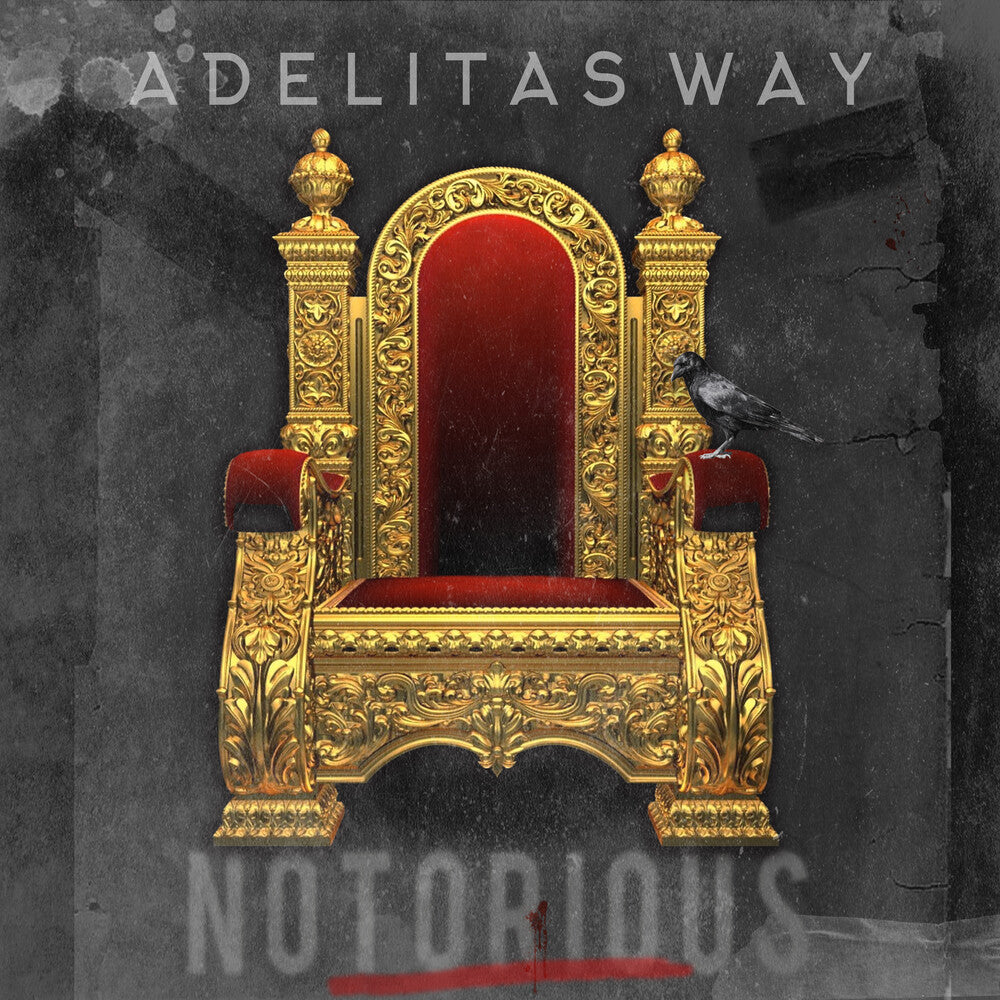 the album cover for Adelitas Way - Notorious - Gold Metallic