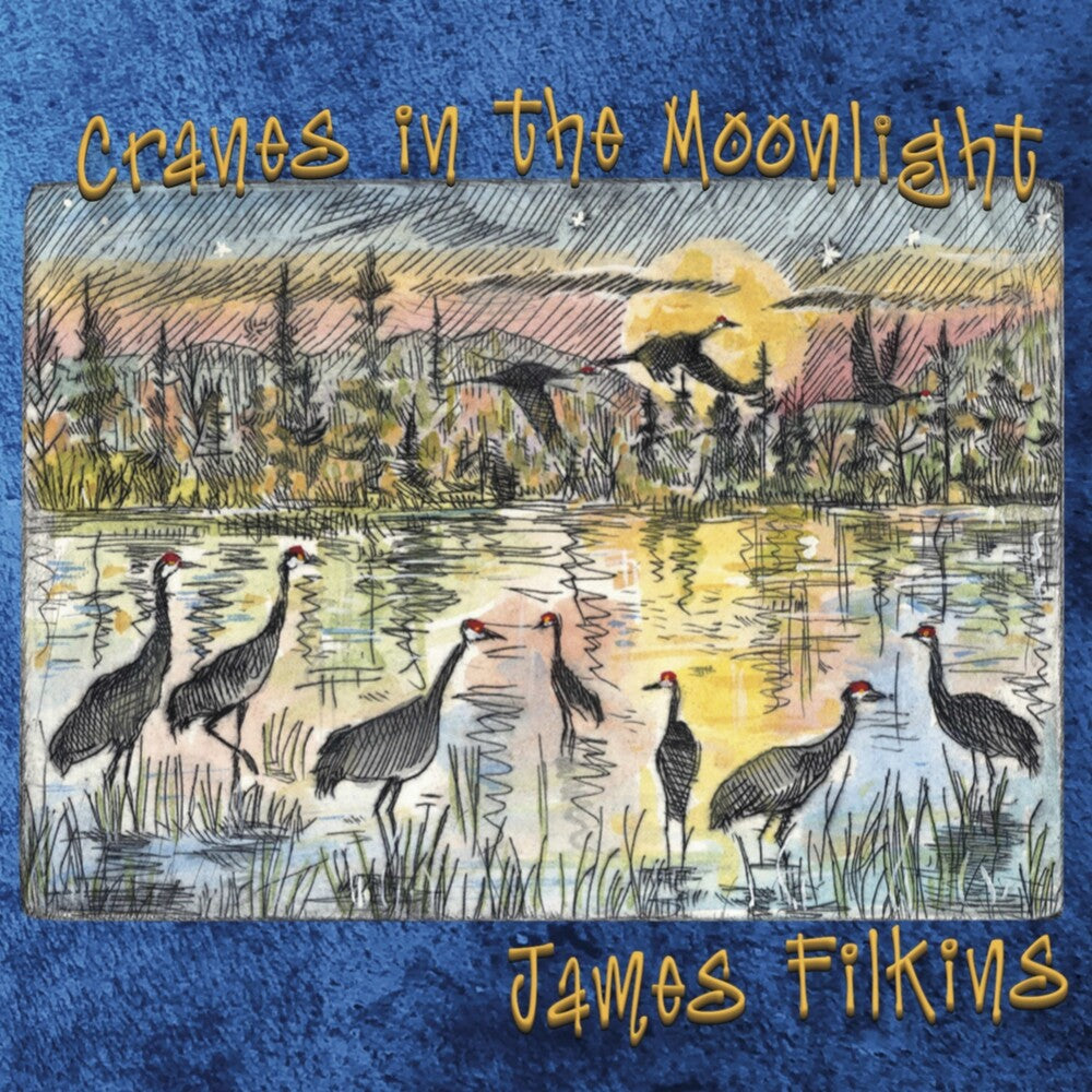 the album cover for James Filkins - Cranes In The Moonlight (Wal) (Eco)