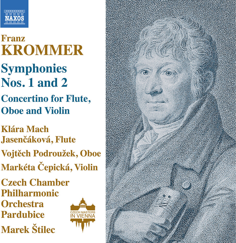 the album cover for Klara Jasencakova  Mach - Krommer: Symphonies Nos. 1-2