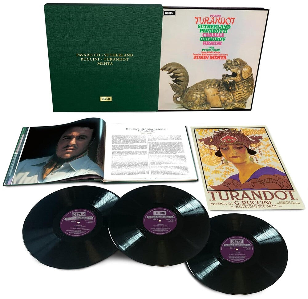 the album cover for Sutherland / Caballe / Pavarotti - Puccini: Turnadot