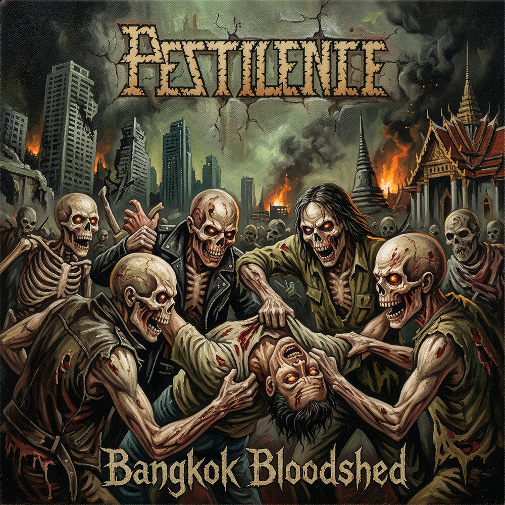 the album cover for Pestilence - Bangkok Bloodshed