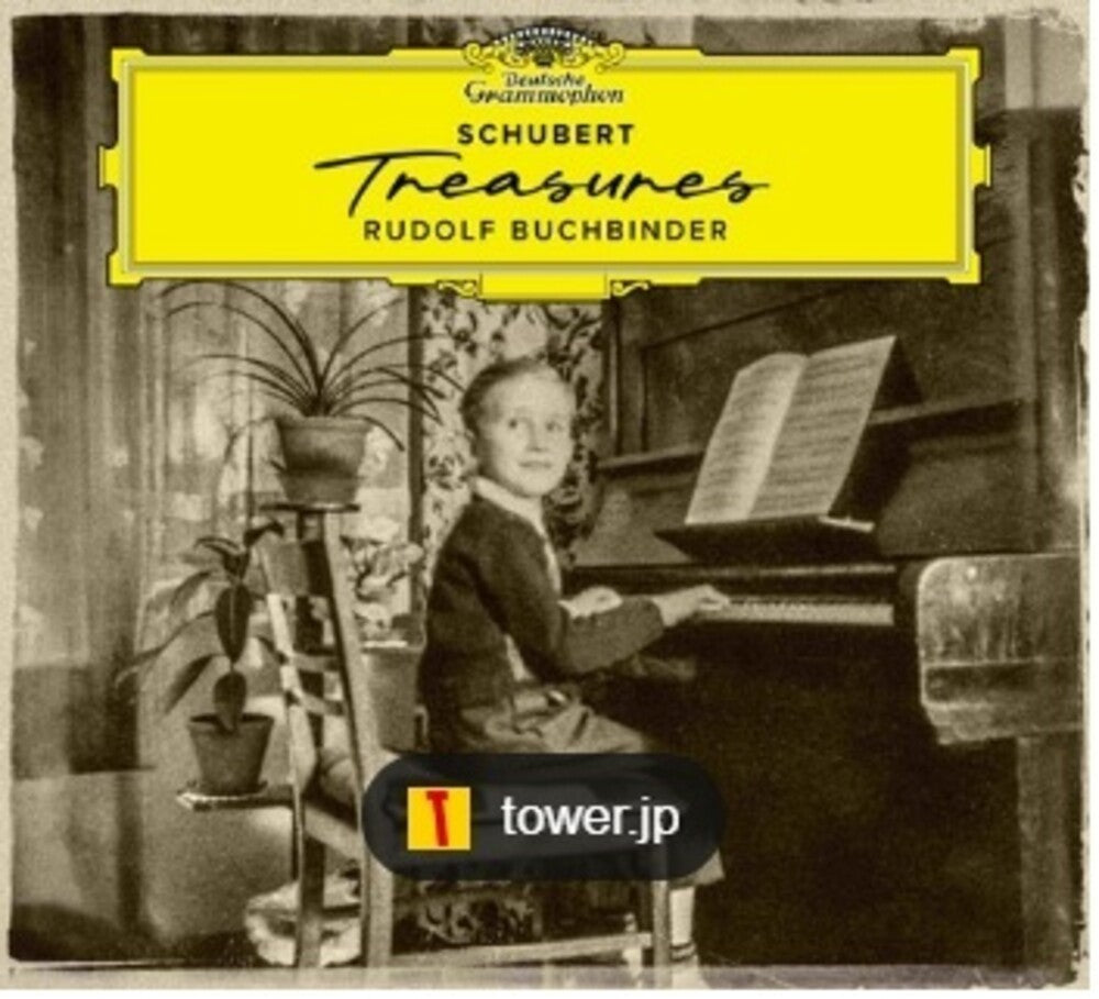 the album cover for Rudolf Buchbinder - Schubert Treasures