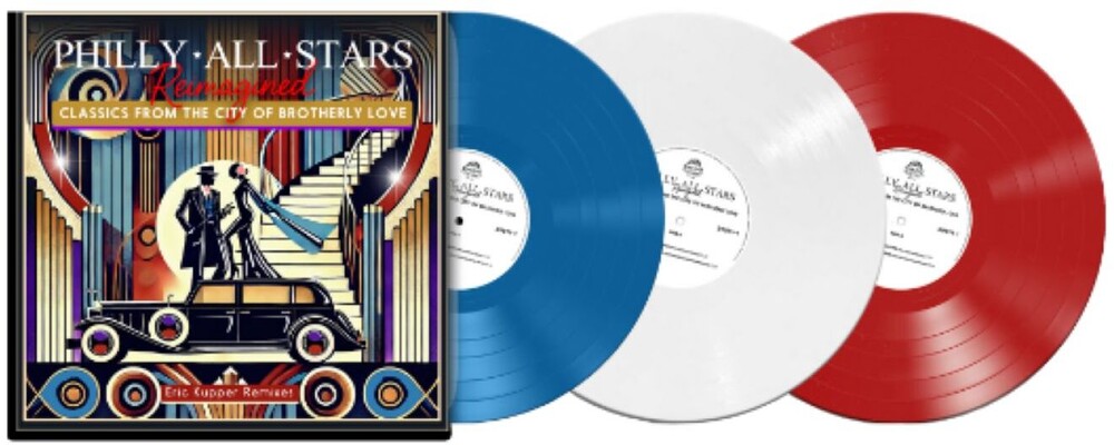 the album cover for Philly All Stars - Reimagined (Blue) [Colored Vinyl] (Gate) [Limited Edition] (Red) (Wht)