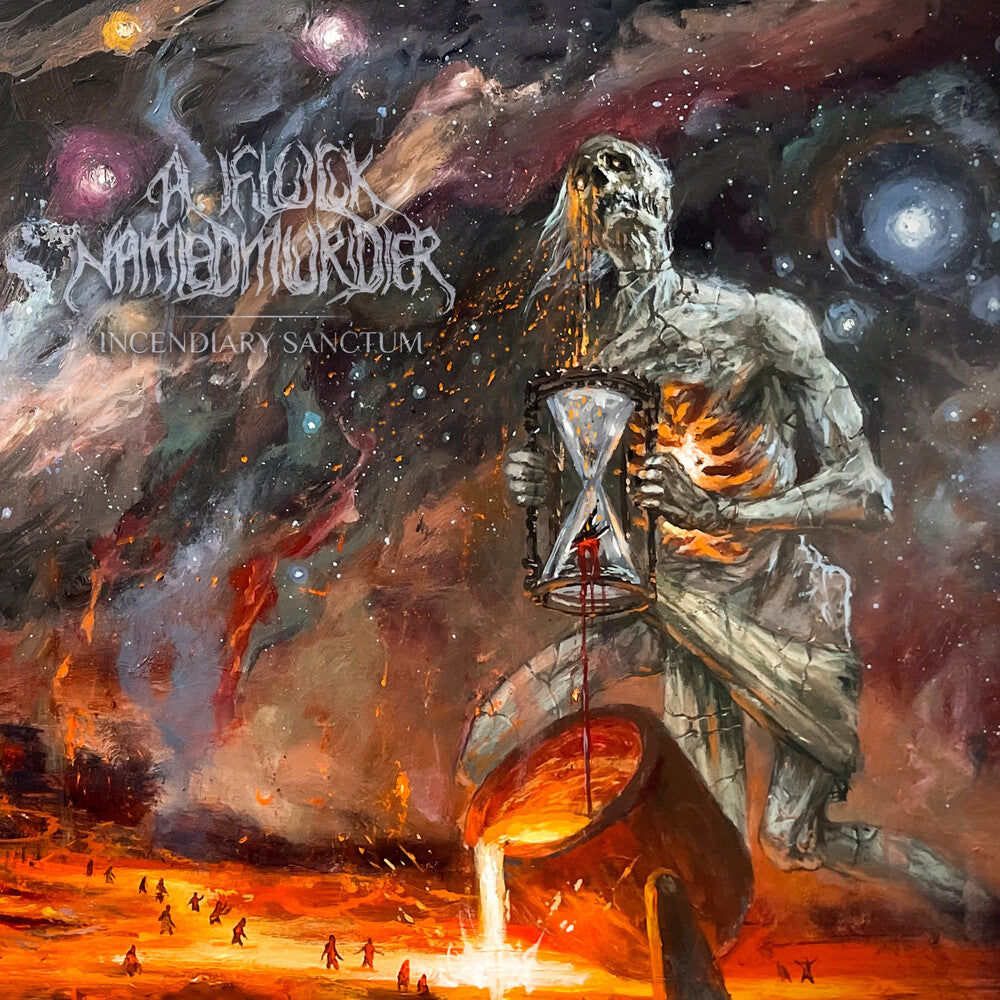 the album cover for Flock Named Murder - Incendiary Sanctum