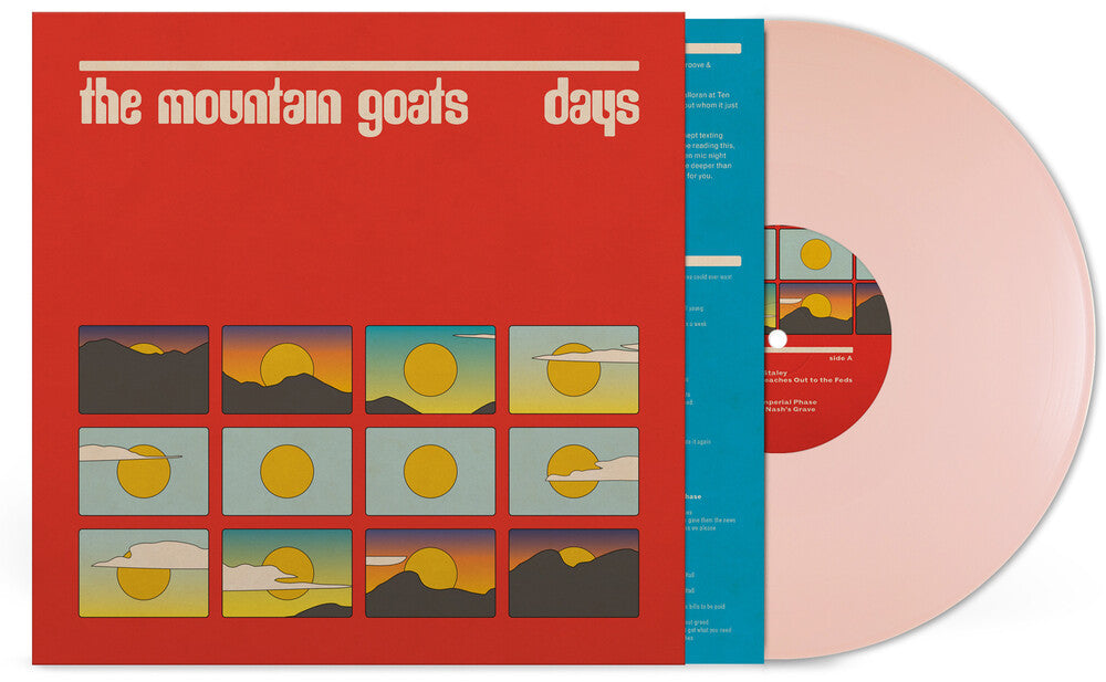 the album cover for Mountain Goats - Days [Dawn With Its Rose-Tipped Fingers Pink]