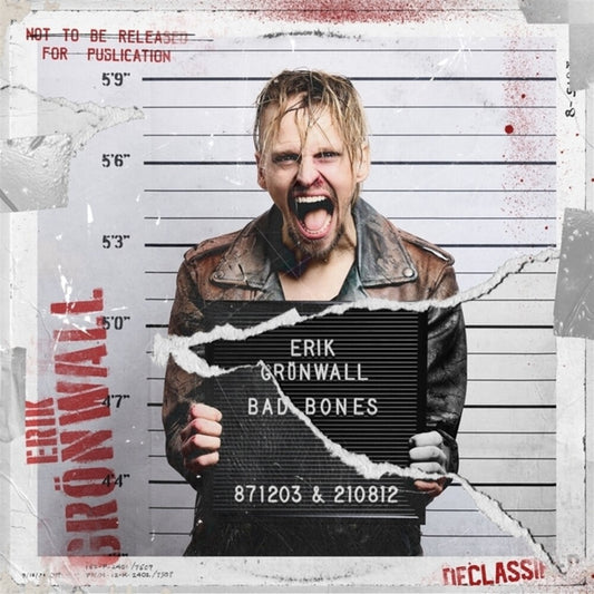 the album cover for Erik Gronwall - Bad Bones