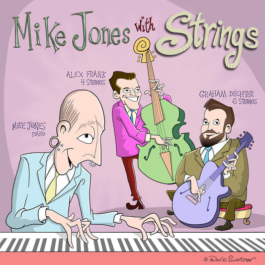 the album cover for Mike & Graham Dechter & Alex Frank Jones - Mike Jones With Strings