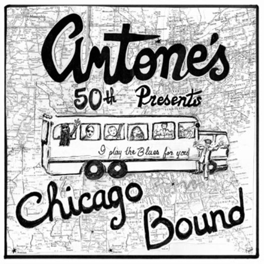 the album cover for Various Artists - Antone’s 50th Presents Chicago Bound: Honoring Muddy, Cliff & Blue