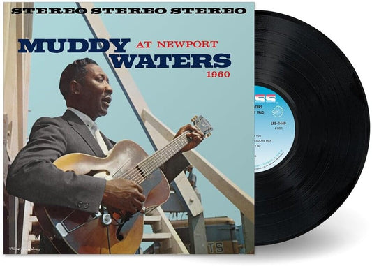 the album cover for Waters, Muddy - Muddy Waters at Newport 1960 (Chess Acoustic Sounds Series)