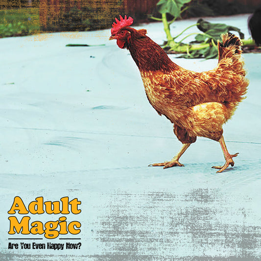 the album cover for Adult Magic - Are You Even Happy Now