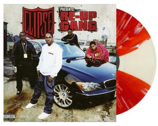 the album cover for Re-Up Gang - Clipse Presents: Re-Up Gang [Clear Vinyl] (Gate) (Red)