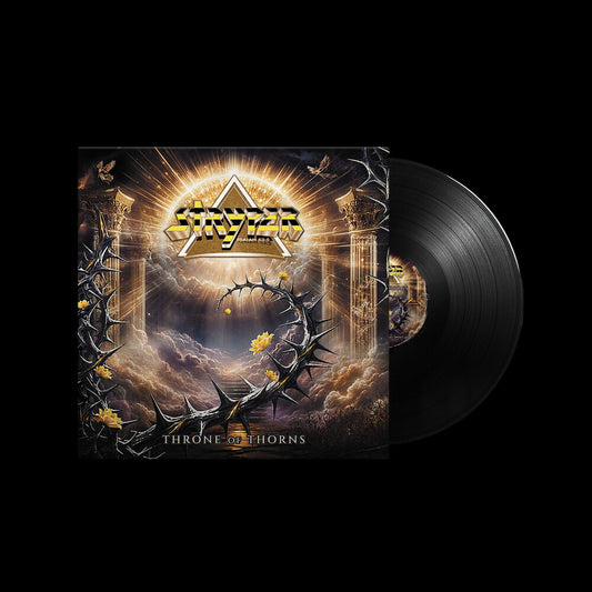 the album cover for Stryper - Throne of Thorns