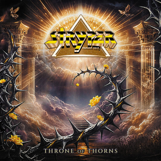 the album cover for Stryper - Throne of Thorns