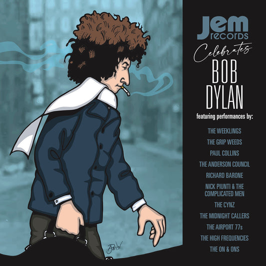 the album cover for Jem Records Celebrates Bob Dylan / Various - Jem Records Celebrates Bob Dylan / Various