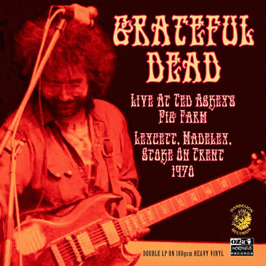 the album cover for Grateful Dead - Live At Ted Askey's Pig Farm 1970 [Indie Exclusive] Red [Colored Vinyl]