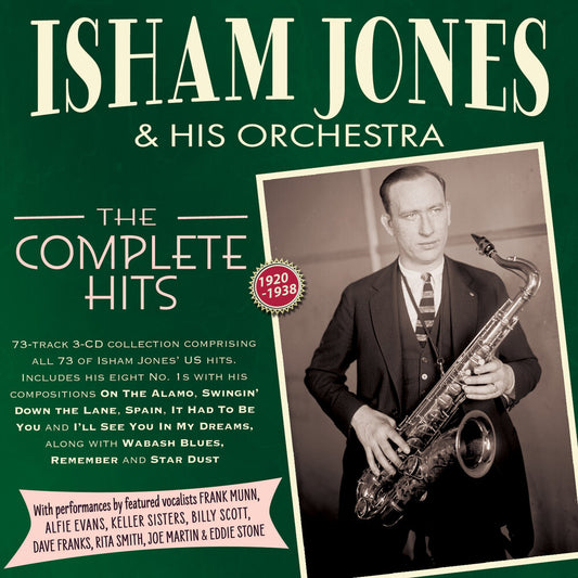 the album cover for Jones, Isham & His Orchestra - The Complete Hits 1920-38