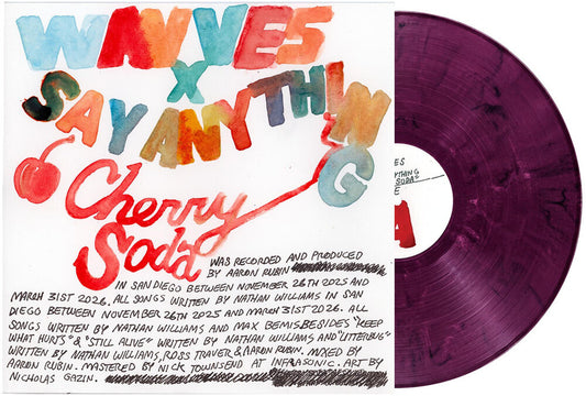 the album cover for Wavves x Say Anything - Cherry Soda [Eco Purple-Pink]