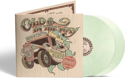 the album cover for Old & In The Way - Live At Sonoma State - 11/4/73 [Green Colored Vinyl]