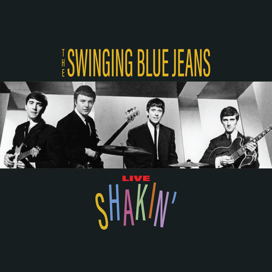 the album cover for Swinging Blue Jeans - Live Shakin'