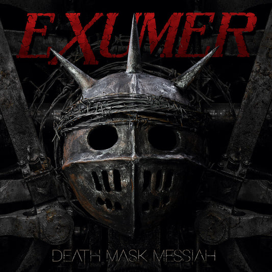the album cover for Exumer - Death Mask Messiah