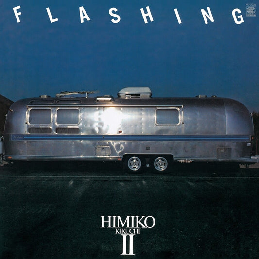 the album cover for Himiko Kikuchi - Flashing (Lita Exclusive Variant) (Blue) [Colored Vinyl]
