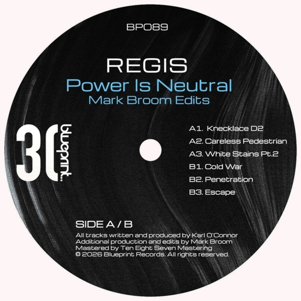 the album cover for Regis - Power Is Neutral (Blk) [Colored Vinyl] (Ep)