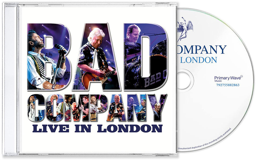 the album cover for Bad Company - Live In London [Jewel Case]