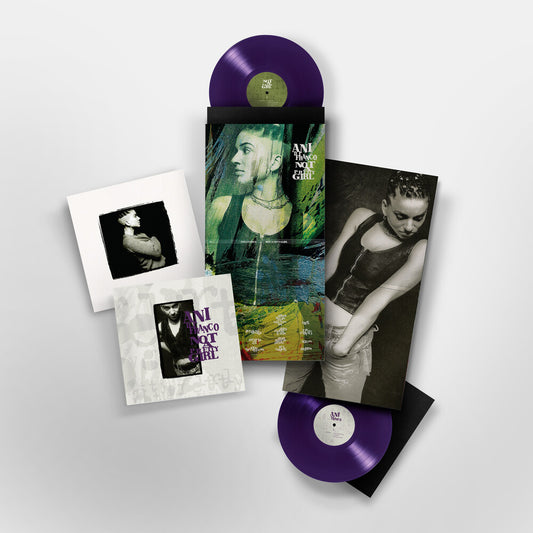 the album cover for Ani DiFranco - Not a Pretty Girl - 30th Anniversary [Indie Exclusive Purple Translucent]