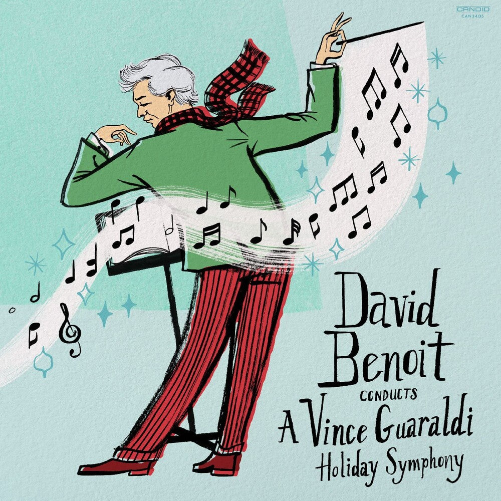 the album cover for David Benoit - David Benoit Conducts A Vince Guaraldi Holiday Symphony