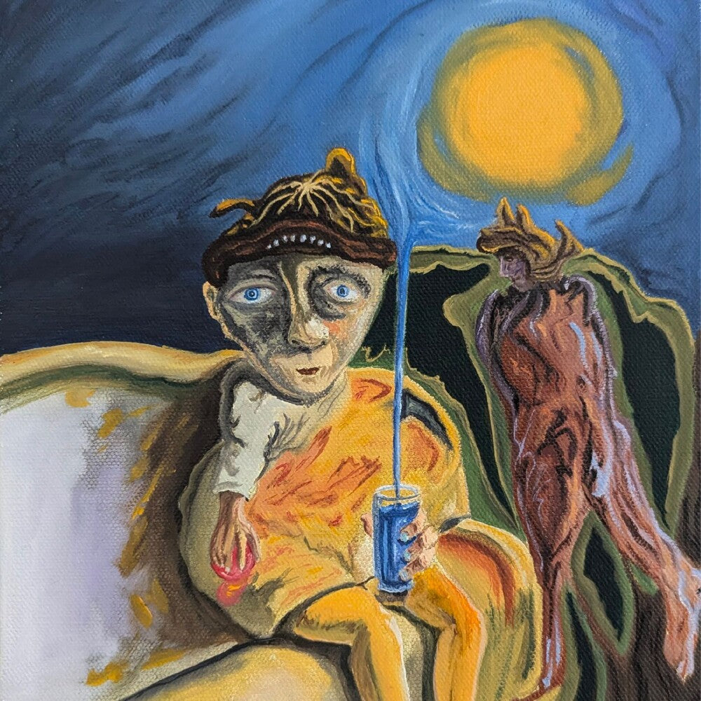 the album cover for Bleary Eyed - Easy - Blue & Pink Swirl (Blue) [Colored Vinyl] (Pnk)