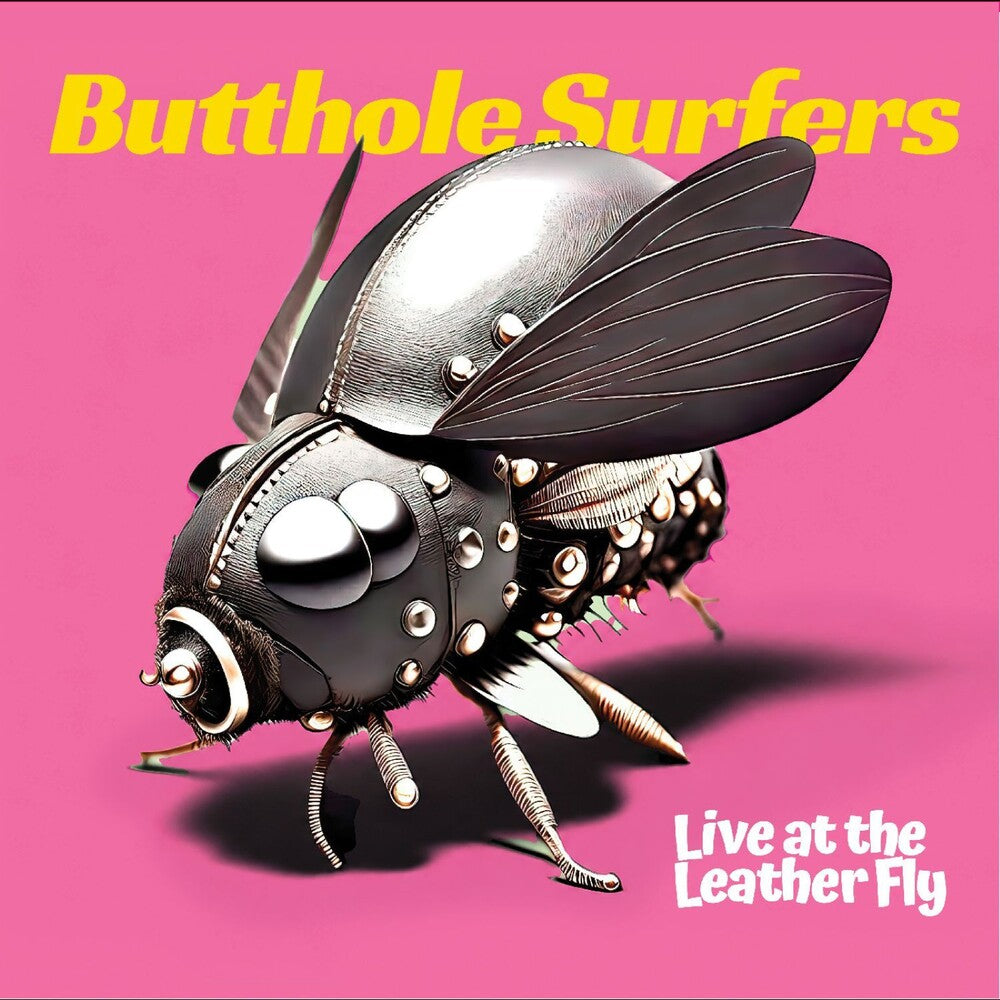 the album cover for Butthole Surfers - Live At The Leather Fly - Yellow/Red [Colored Vinyl] (Red)