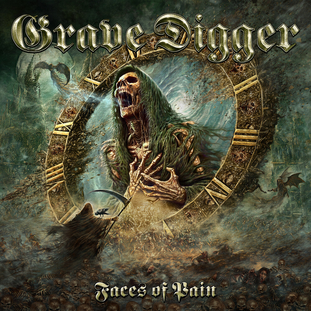 the album cover for Grave Digger - Faces Of Pain [Colored Vinyl] (Gol)